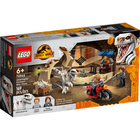 La poursuite en moto de l’Atrociraptor - LEGO Jurassic Park