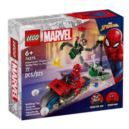 La course-poursuite en moto : Spider-Man contre Docteur Octopus - LEGO Marvel