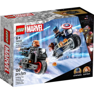 Les motos de Black Widow et de Captain America - LEGO Marvel