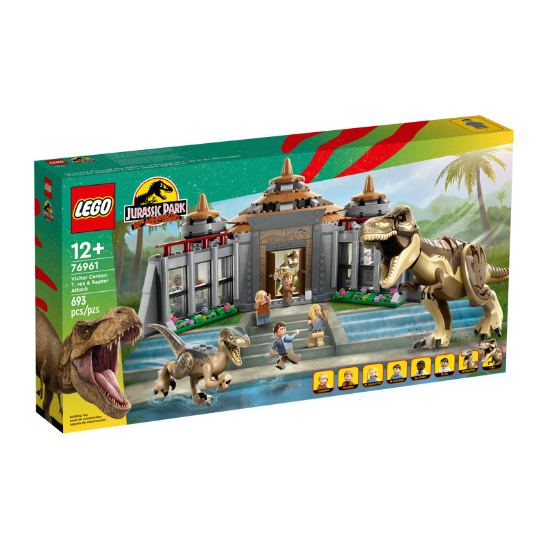 Le centre des visiteurs : l’attaque du T. rex et du vélociraptor - LEGO Jurassic Park