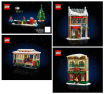 La grande rue décorée pour les fêtes - LEGO