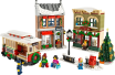 La grande rue décorée pour les fêtes - LEGO