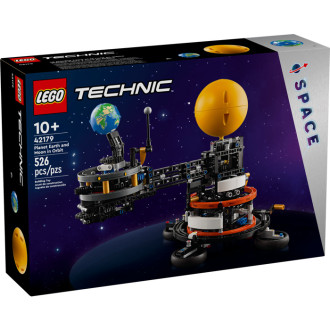 La planète Terre et la Lune en orbite - Lego Technic