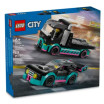 La voiture de course et le camion de transport de voitures - LEGO City